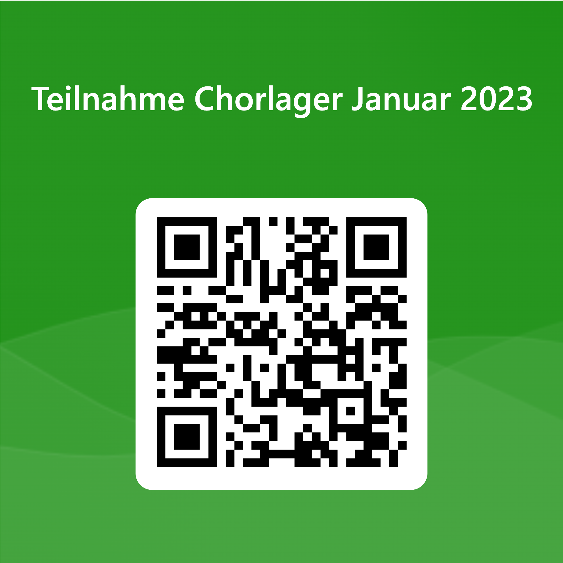 QRCode für Teilnahme Chorlager Januar 2023